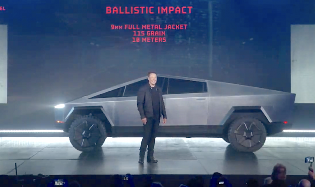 Elon Musk presenta TESLA CYBERTRUCK il PICK-UP militare “per tutti”